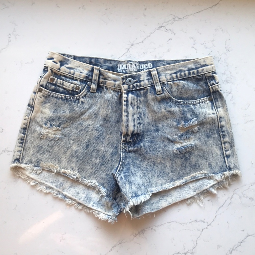 Parasuco Acid Wash Jean Shorts